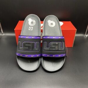 Nike OffCourt Louisiana State LSU‎ Pool Side Slides Sz 10 NEW DD0531 001 RARE
